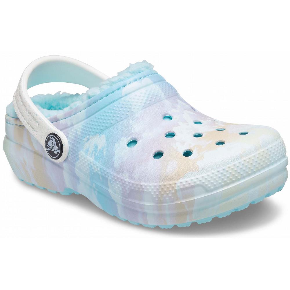 Sabots Crocs Classiche Doublée Out of This World Garcon Blanche Multicolore | France 1328WNBY